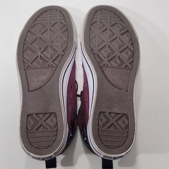 Converse Chuck Taylor All Star 161467c Mid Unisex Shoes Dark Burgundy-White - Picture 9 of 9